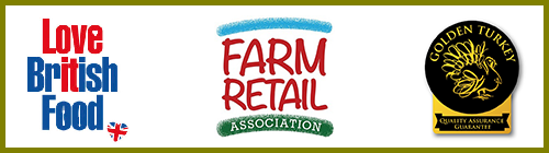 Love British Food - Farm Retail Association - Golden Turkey, quality assurance guarantee.